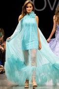 Chiffon Ruffle Gown