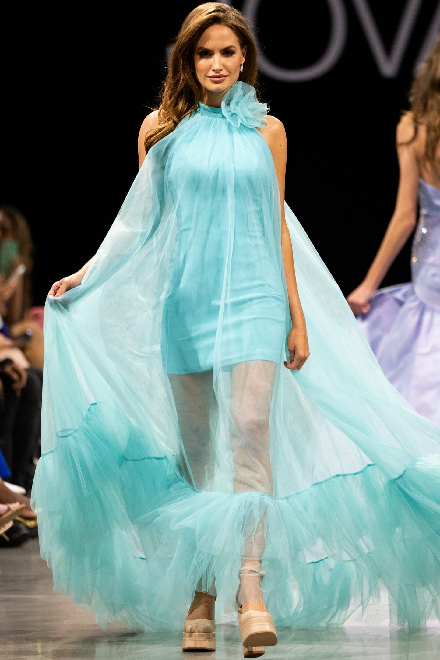 Jovani Chiffon ruffle gown