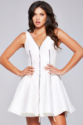 Jovani Fit and Flare Zipper Dress 39821