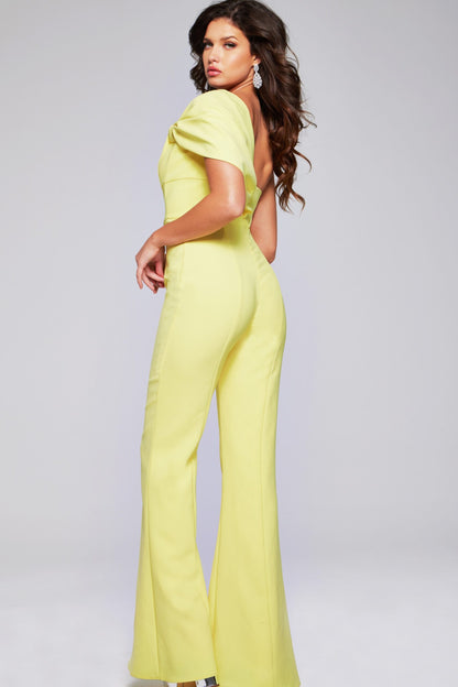 Jovani One Shoulder Knot Jumpsuit 39961