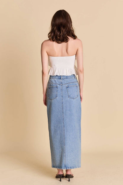 Mimi Mixed Media Tube Top
