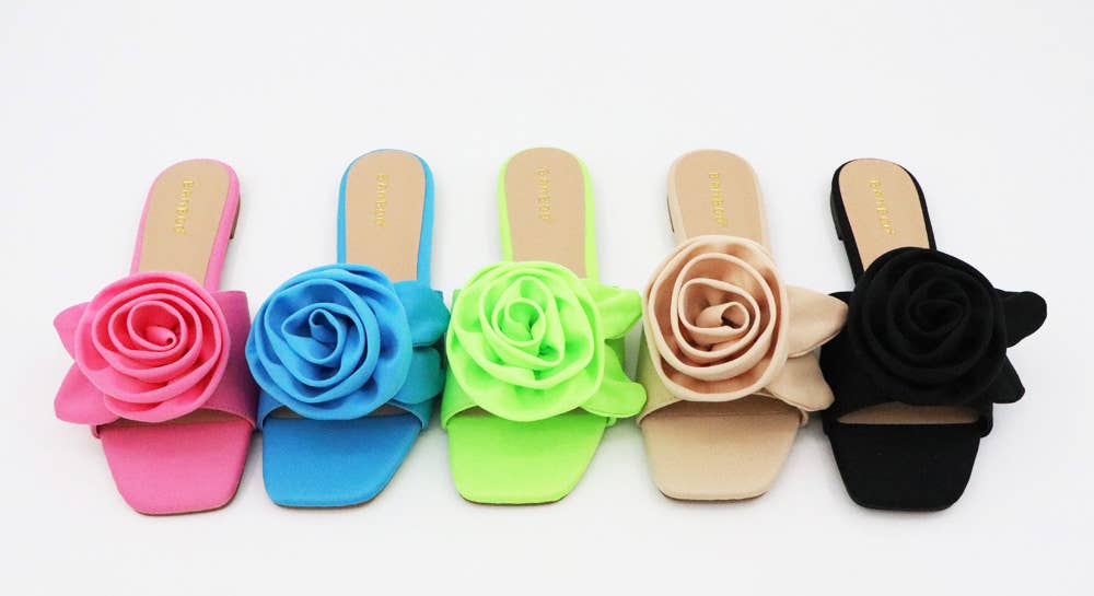 Women's Rosette Slide Sandal