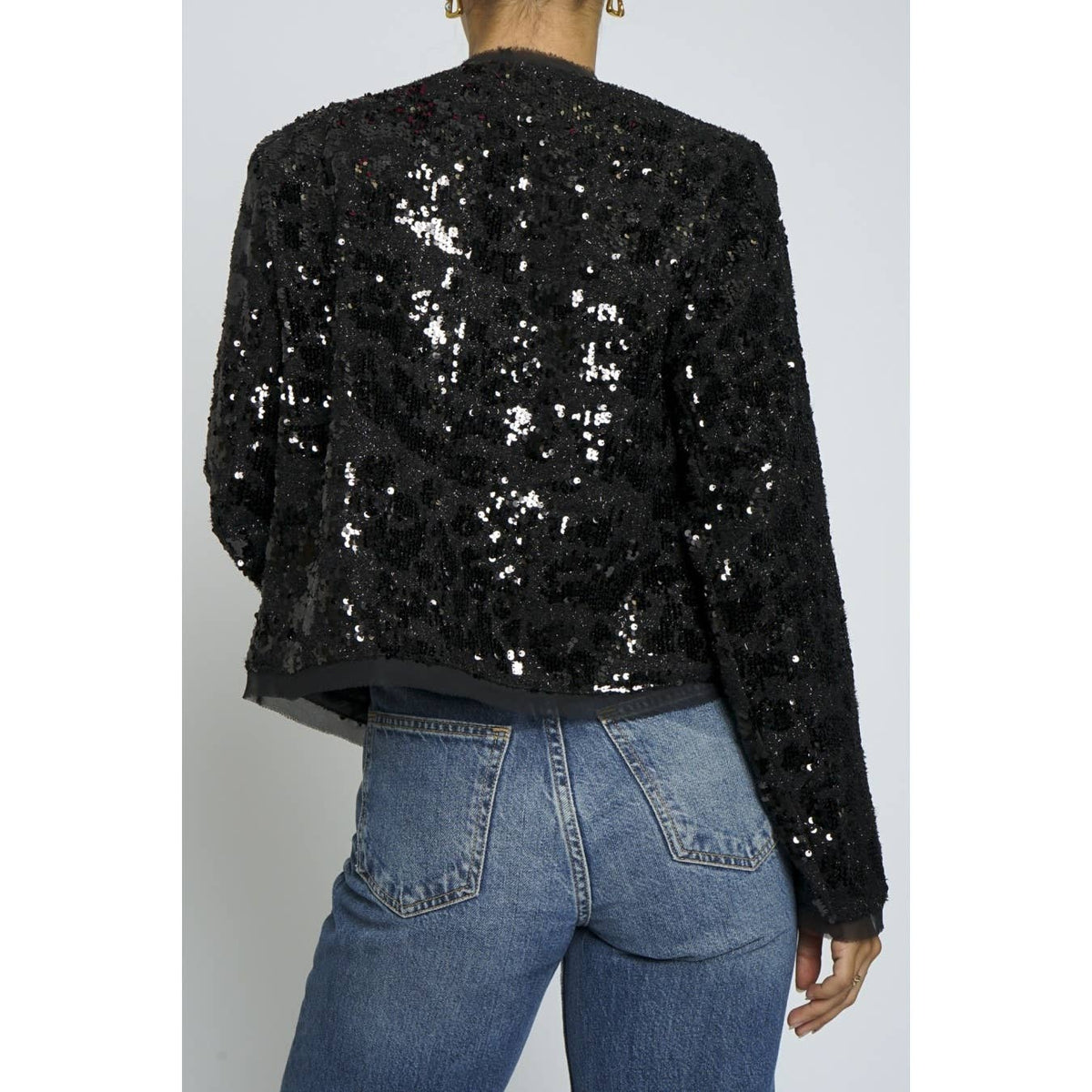 Sequin Boucle Statement Jacket