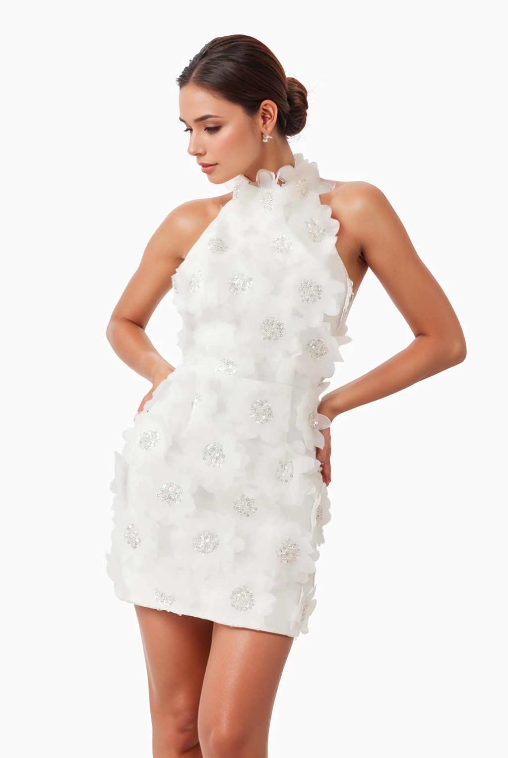 Cindy Open-Back Halter Mini