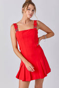 Gameday Pleats Mini Dress