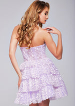 Load image into Gallery viewer, Lilac Strapless Fit and Flare Dress
