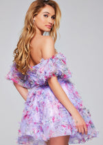 Load image into Gallery viewer, Strapless Fit &amp; Flare Floral Mini
