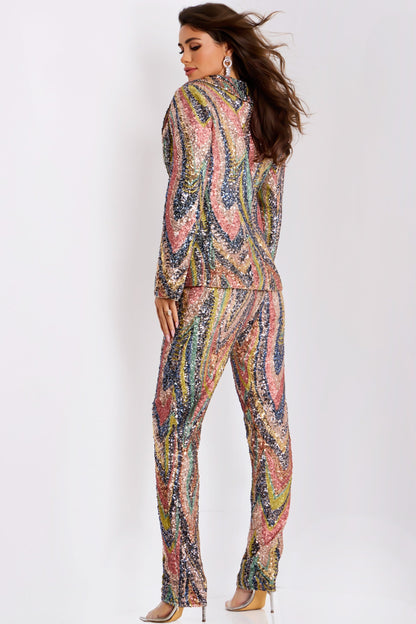 Jovani Sequin Suit Set 40667