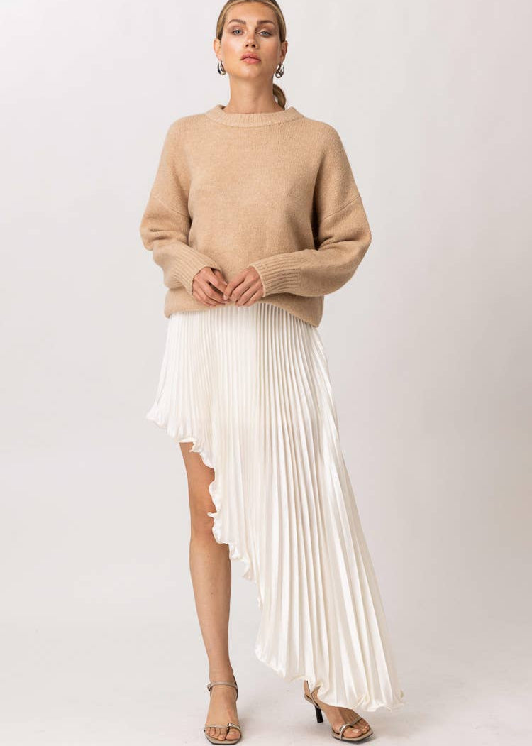 Bradshaw Asym Pleated Skirt