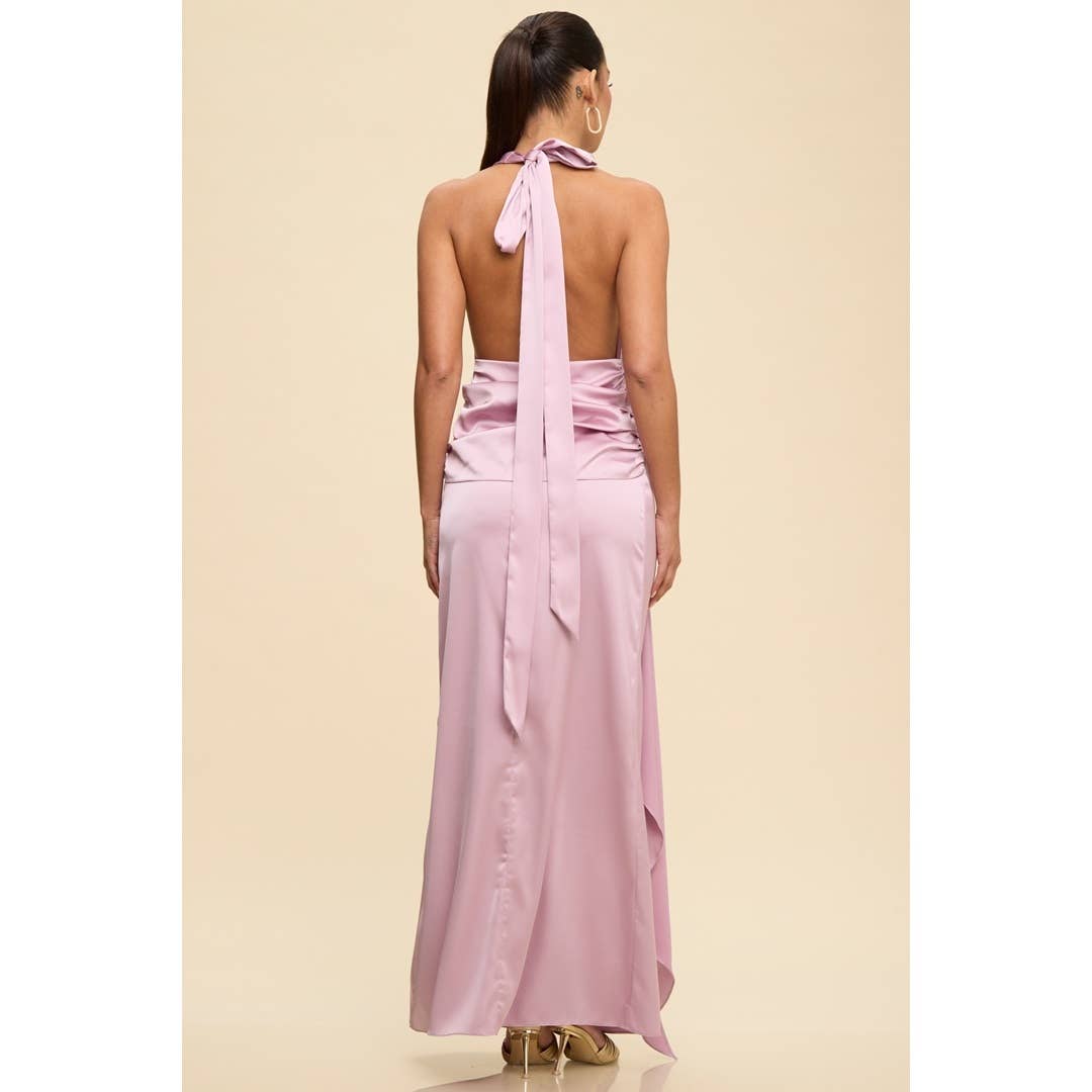 DRAPED MAXI DRESS