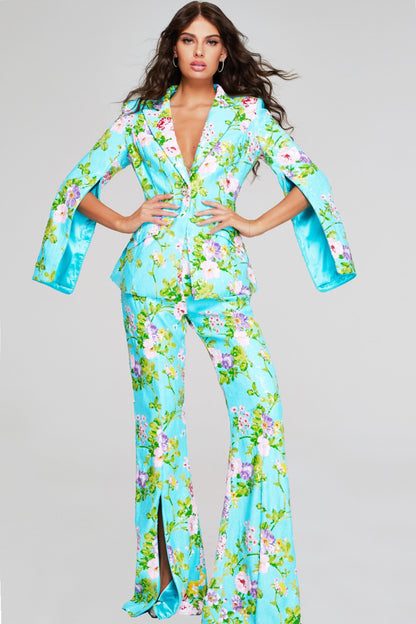 Jovani Floral Sequin Pant Suit 42146