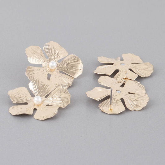 Twin Flower Drop Earrings
