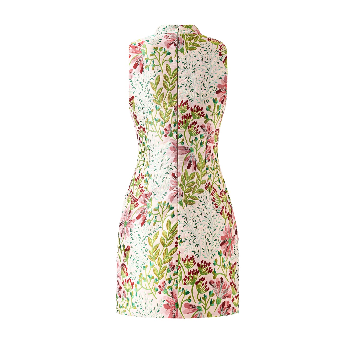 PS6 2026 Jacquard Embroidered Sleeveless Mini Dress New