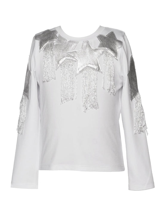 Little's Silver Star Fringe Long Sleeve