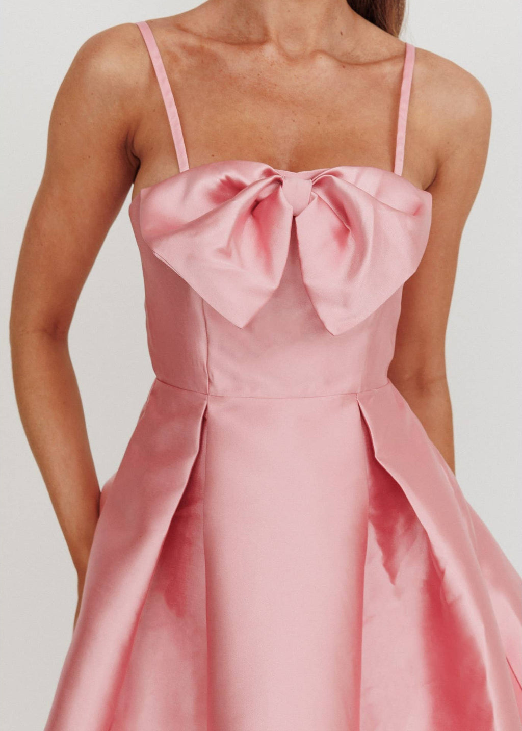 Charlie Metallic Satin Bow Mini