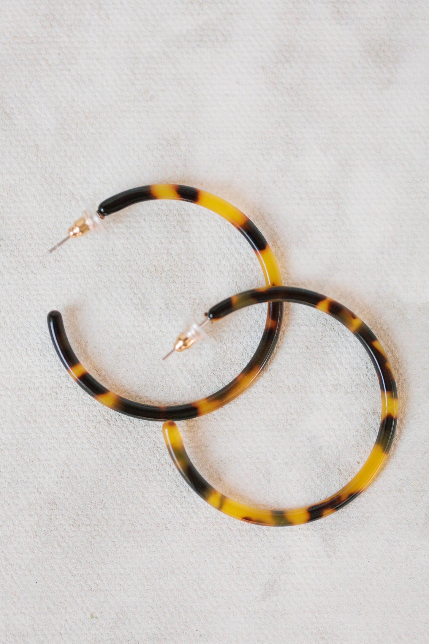 Skinny Tortoise Hoop Earrings