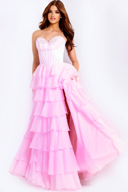 Jovani Tiered Ruffle Ball Gown 47762