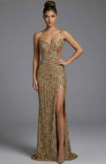 Jovani Strapless Sweetheart Sequin Gown 49232