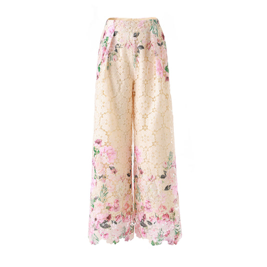 Wren Wide Leg Lace Pant