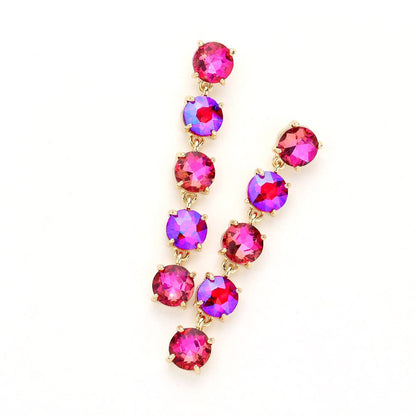 Iridescent Round Drop Earring