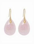 Pink Agate Teardrop Earring
