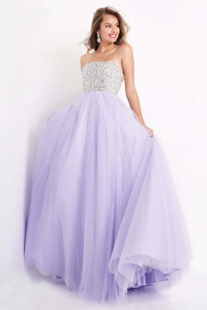 Jovani Strapless Embellished Ball Gown 52131