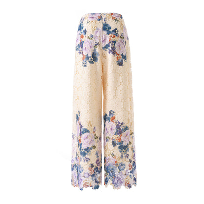Wren Wide Leg Lace Pant