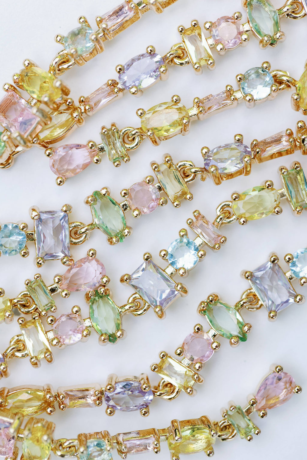 Pastel Multi Layered Duster Statement Earrings