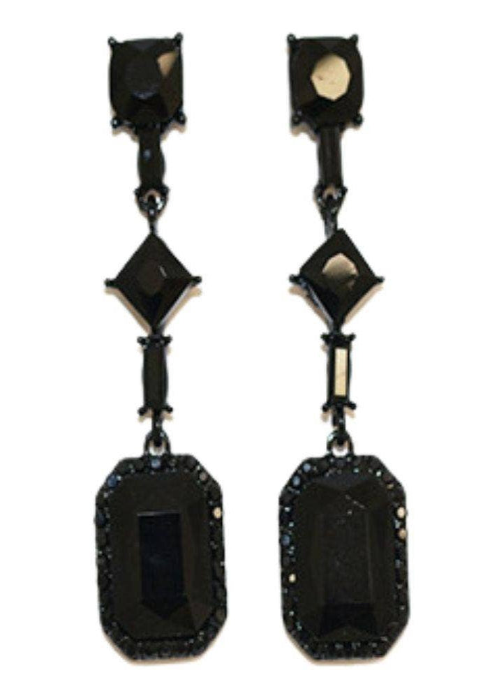 Radiant Royal CZ Drop Earrings