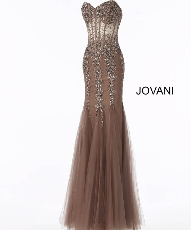 Jovani Embellished Corset Mermaid Gown 5908