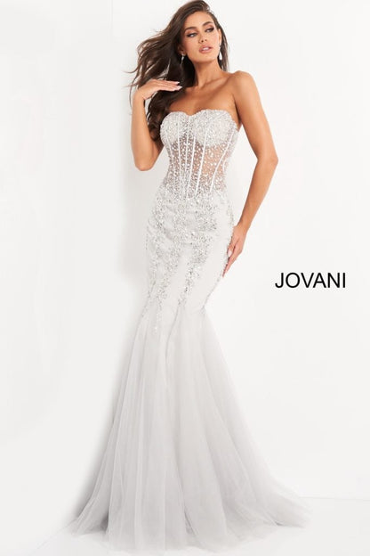 Jovani Embellished Corset Mermaid Gown 5908