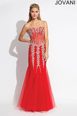 Jovani Embellished Corset Mermaid Gown 5908