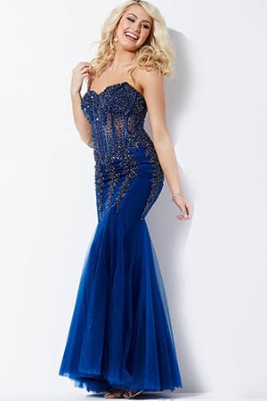 Jovani Embellished Corset Mermaid Gown 5908