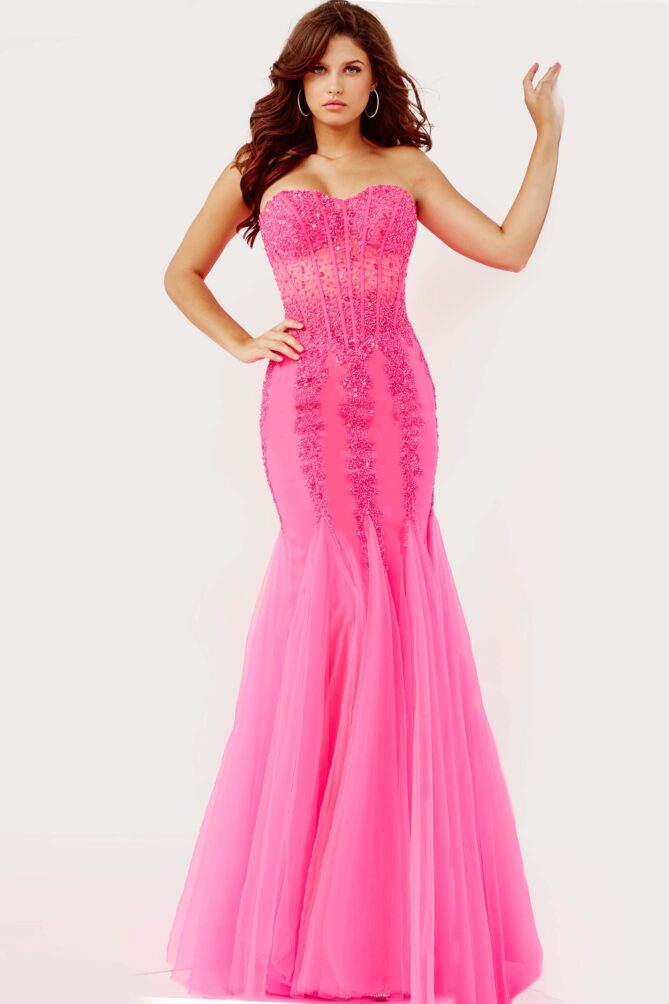 Jovani Embellished Corset Mermaid Gown 5908