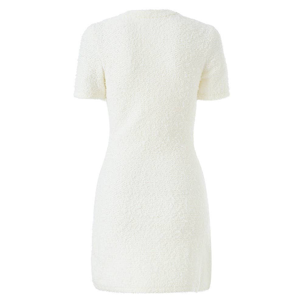 Rina Beaded Tweed Dress
