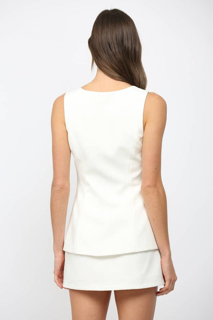 Jessie Sleeveless Romper Dress