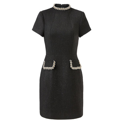 Adina Tweed Beaded Dress