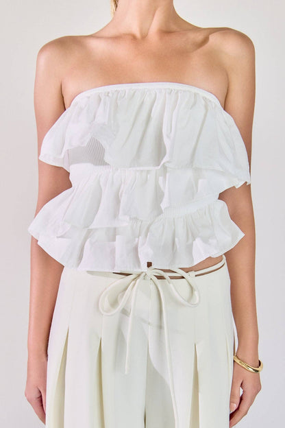 Mimi Mixed Media Tube Top