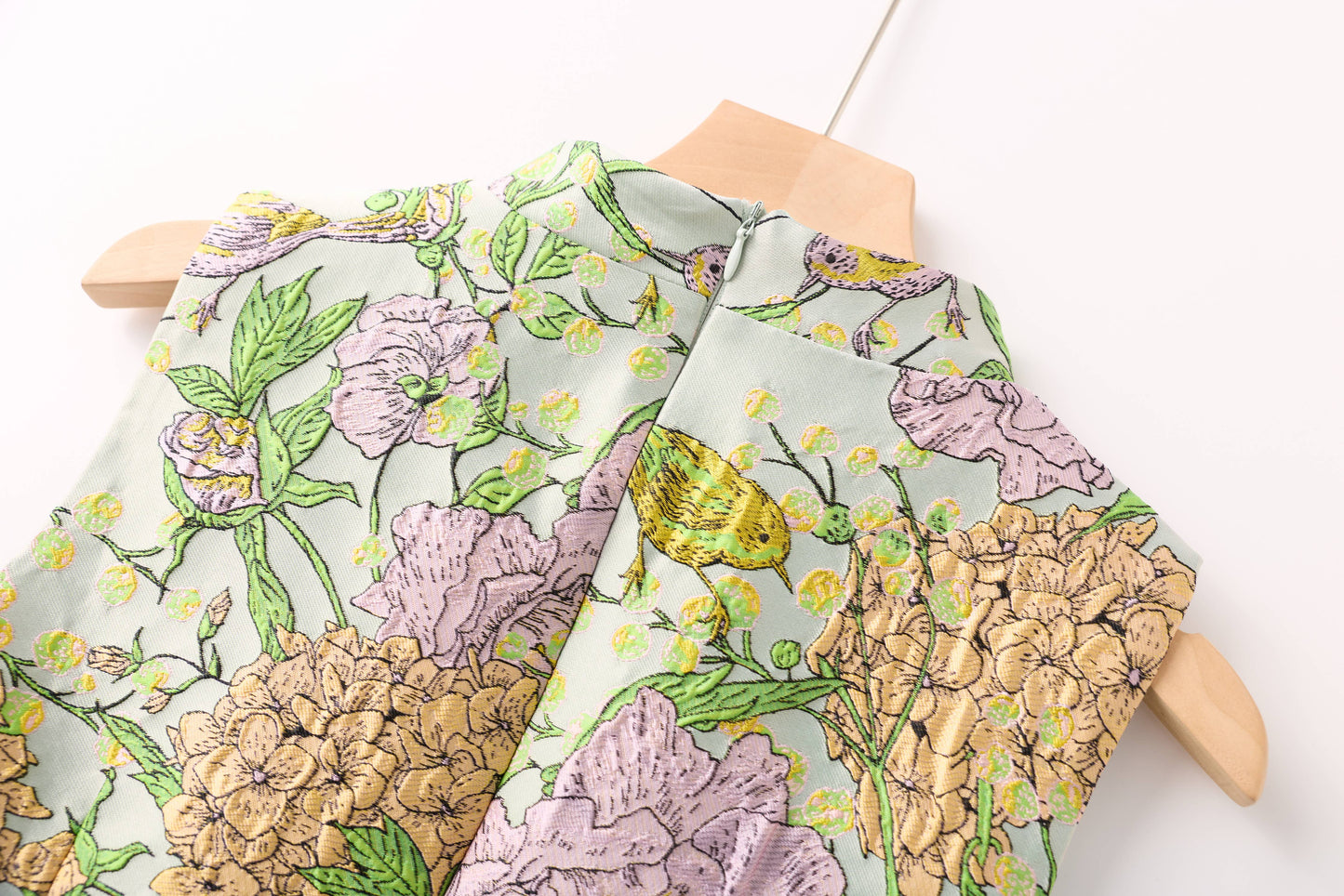PS6 2026 Jacquard Embroidered Sleeveless Mini Dress New