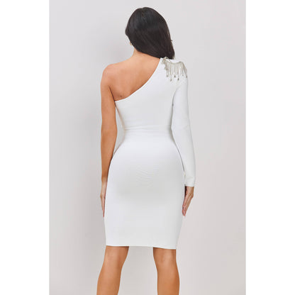 Becca One Sleeve Bandage Midi