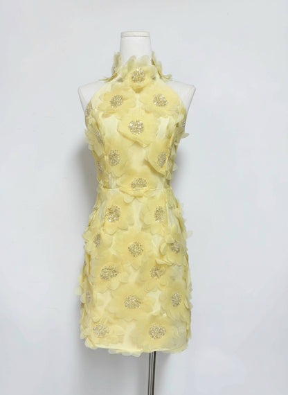 Cindy Open-Back Halter Mini