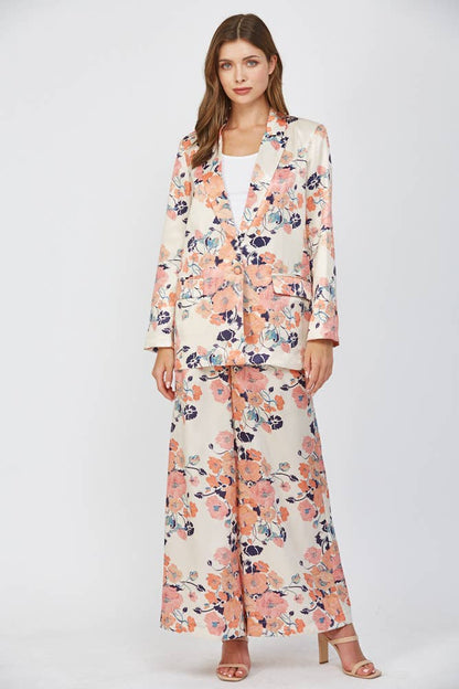 Poppy Satin Wide Leg Pant