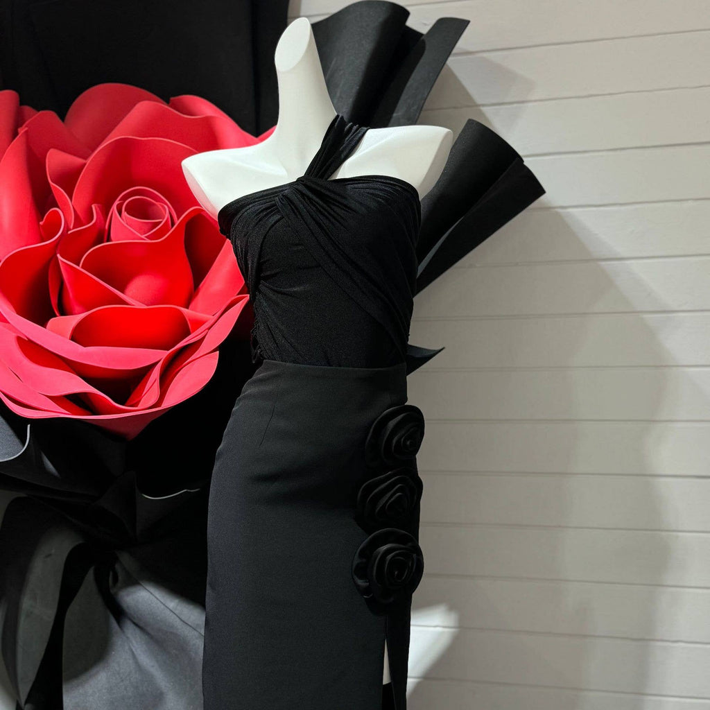 Irena Rosette Maxi Skirt