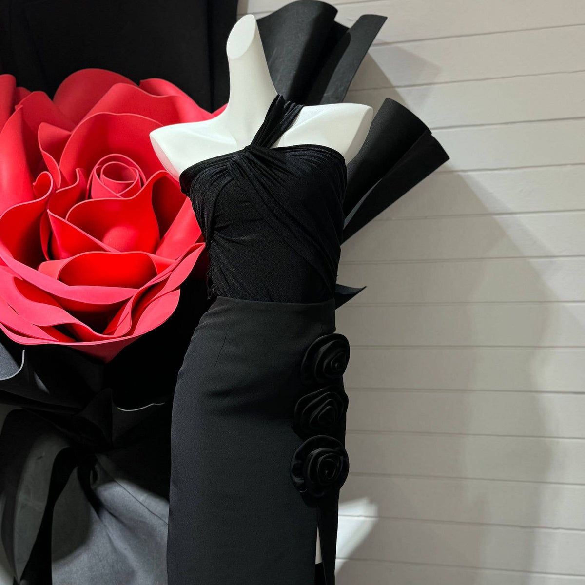 Irena Rosette Maxi Skirt