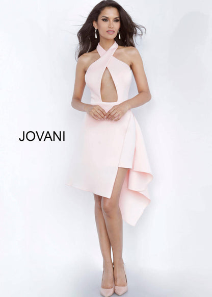 Jovani Criss Cross Scuba Dress 86710