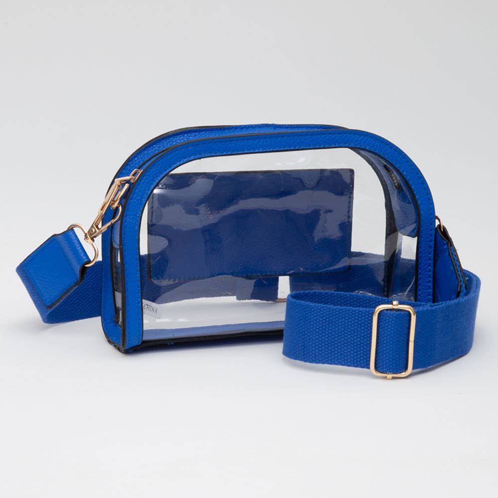 Vegan Leather Transparent Crossbody Bag