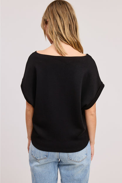 Lauren Scuba Dolman Top