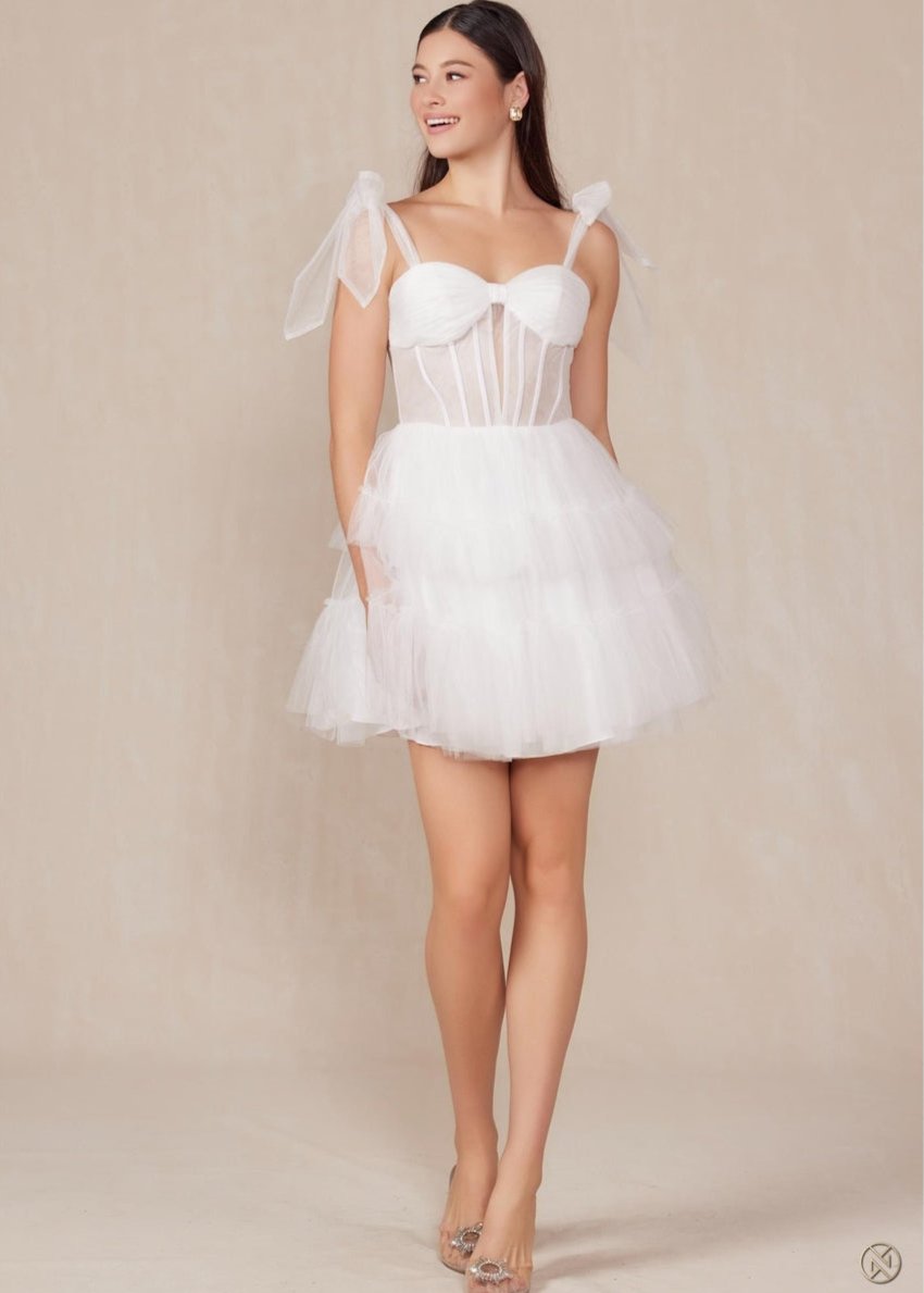 Tulle Corset A-Line Homecoming Dress