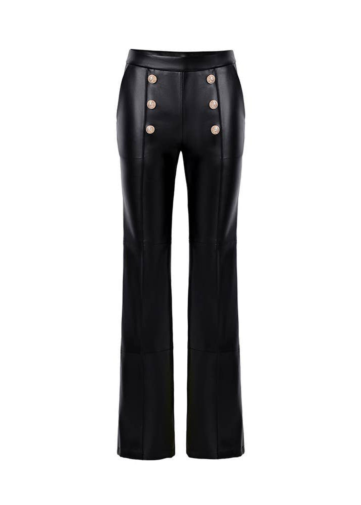 Bea Vegan Leather Straight Leg Pant