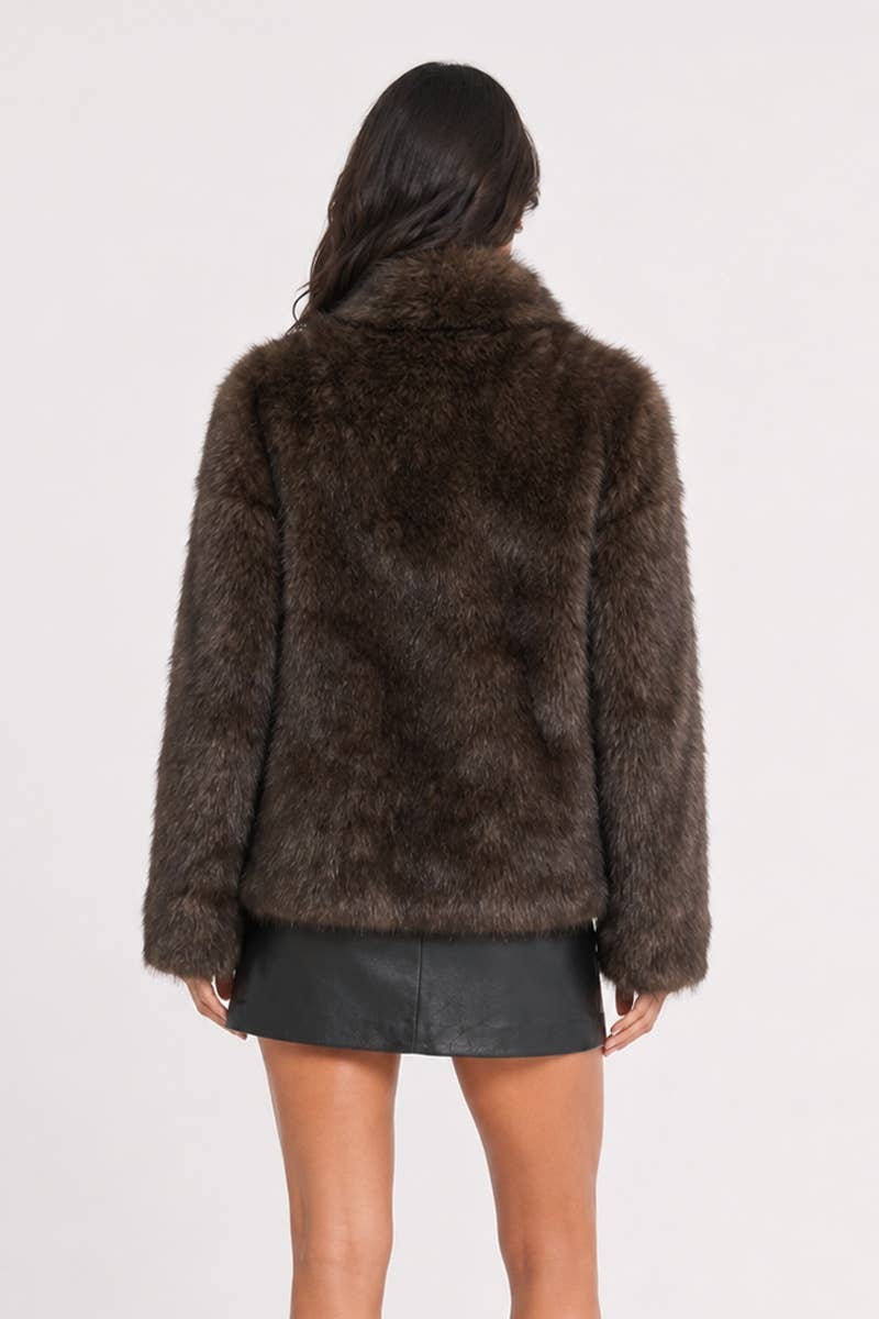 CHIC PLUSH FUR JACKET